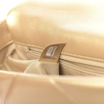 Chanel Metallic Goatskin Quilted Medium 19 Flap Gold 7 of 10