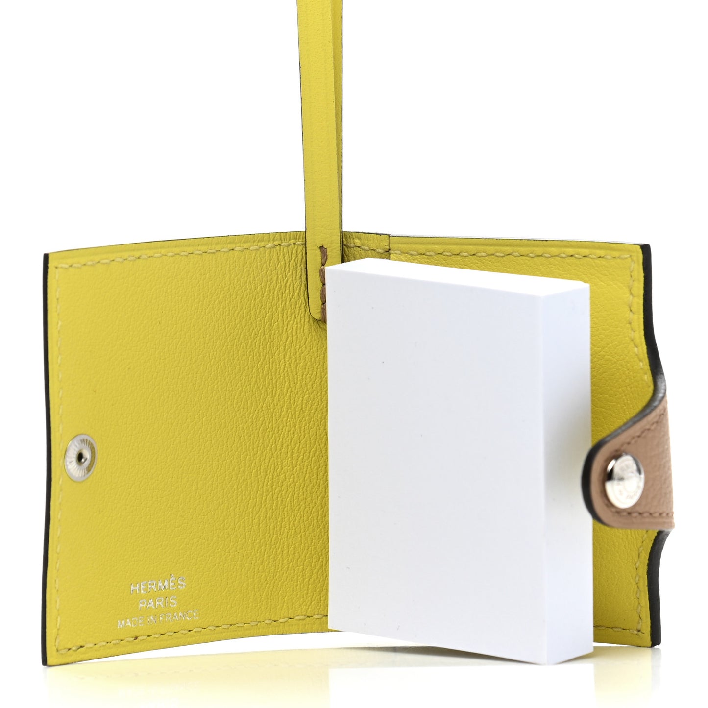 Evercolor Swift Verso Ulysse Nano Bag Charm Chai Lime