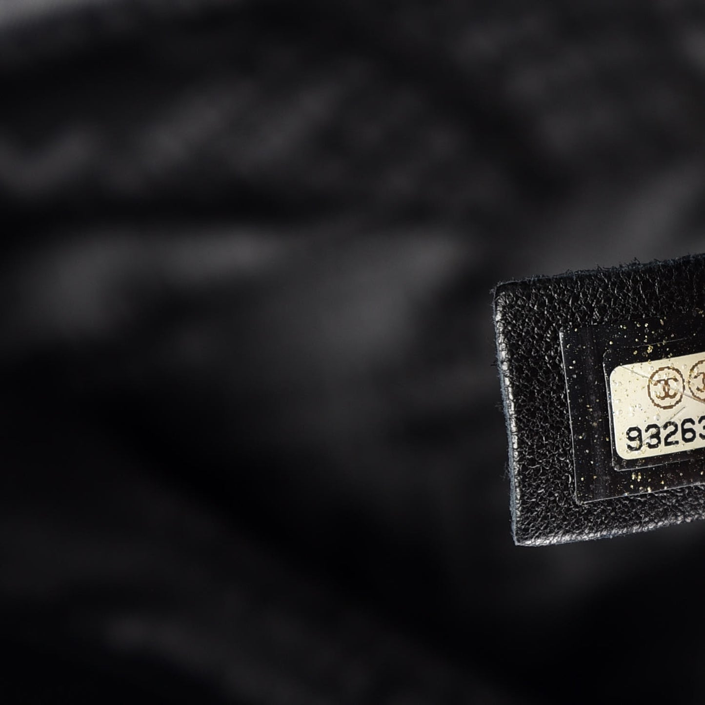 Lambskin Chain Hobo Black