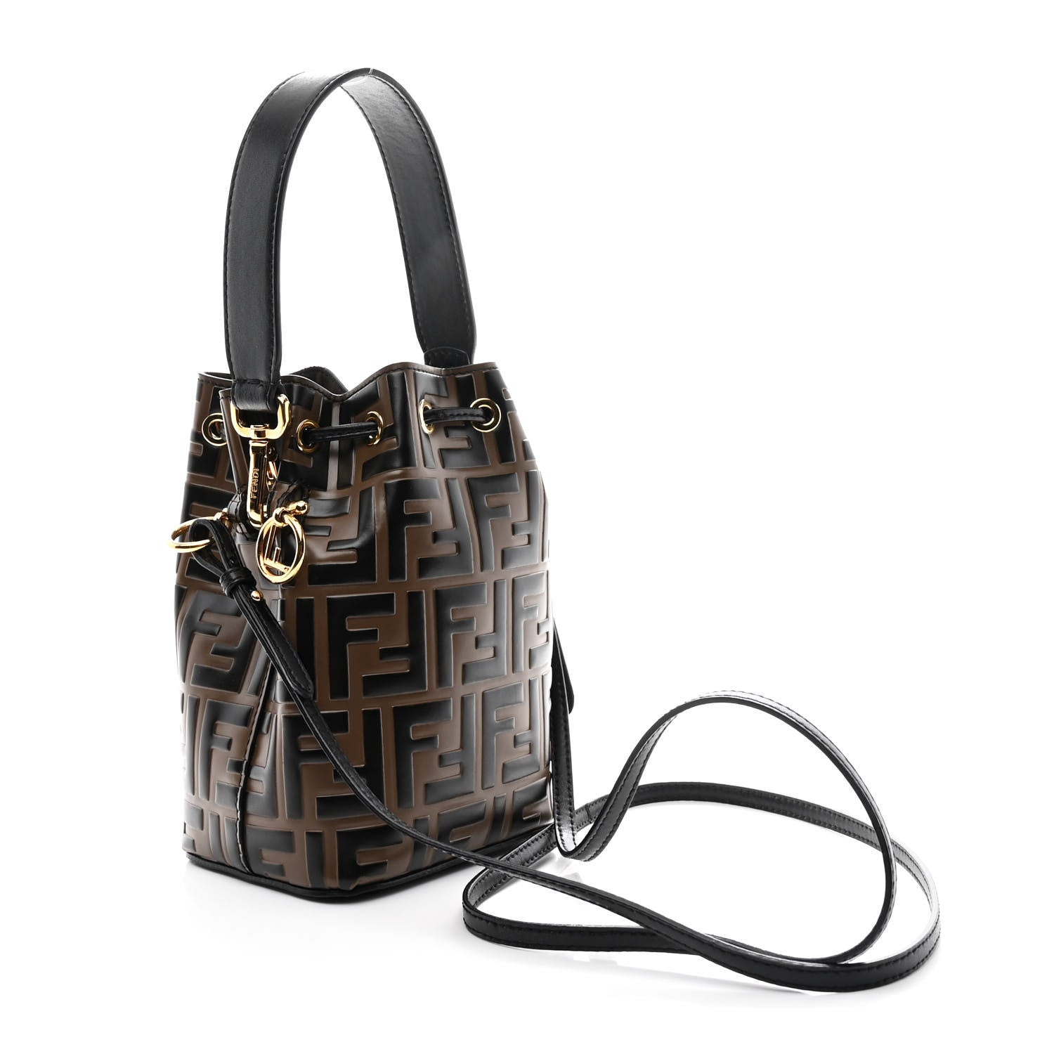 Fendi Vitello Liberty F is Fendi Bi-Color FF 1974 Embossed Mini
