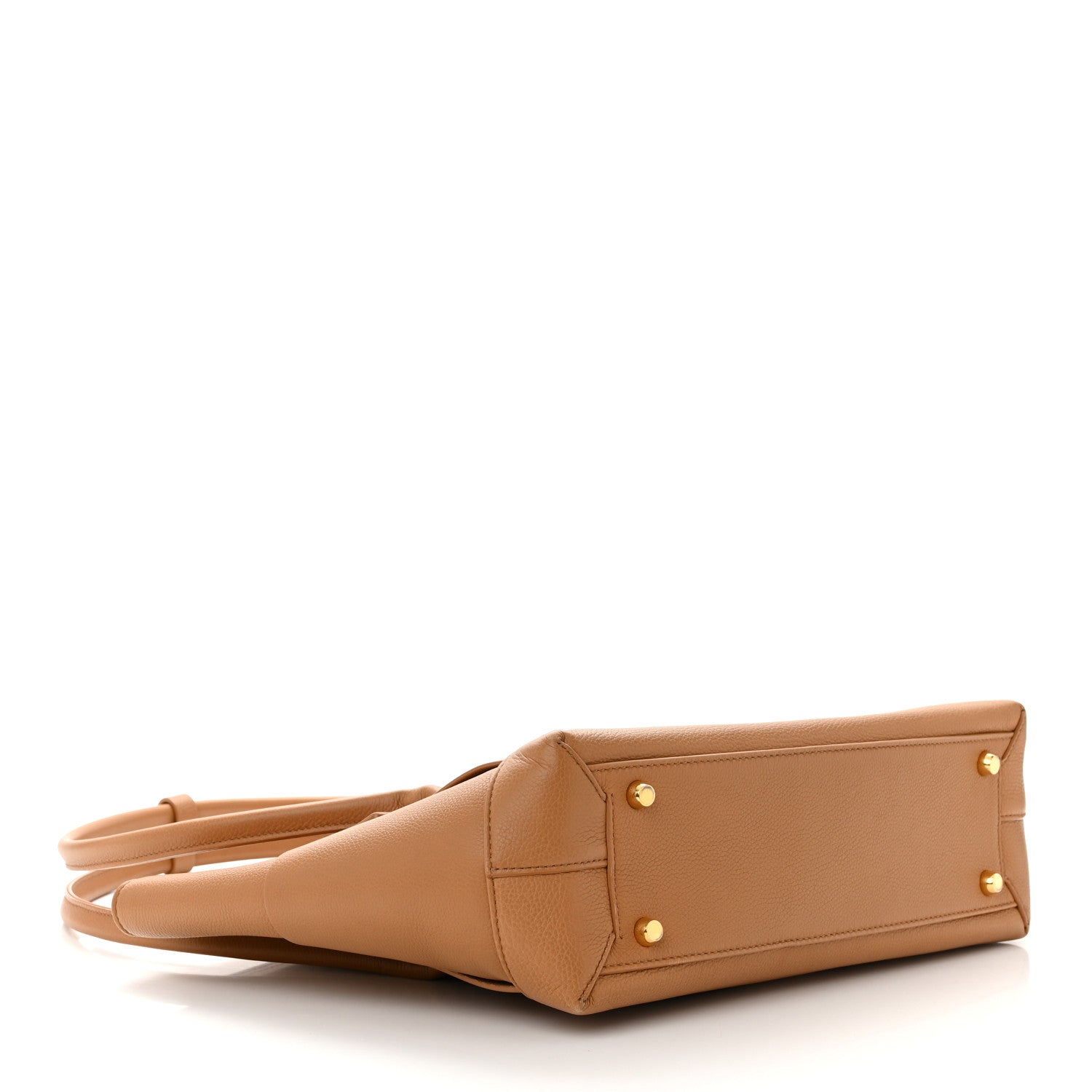 Bottega Veneta Grained Calfskin Maxi Intrecciato Medium Arco Caramel 4 of 11