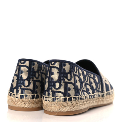 Christian Dior Oblique Embroidered Granville 15mm Espadrilles 40 Deep Blue 4 of 9