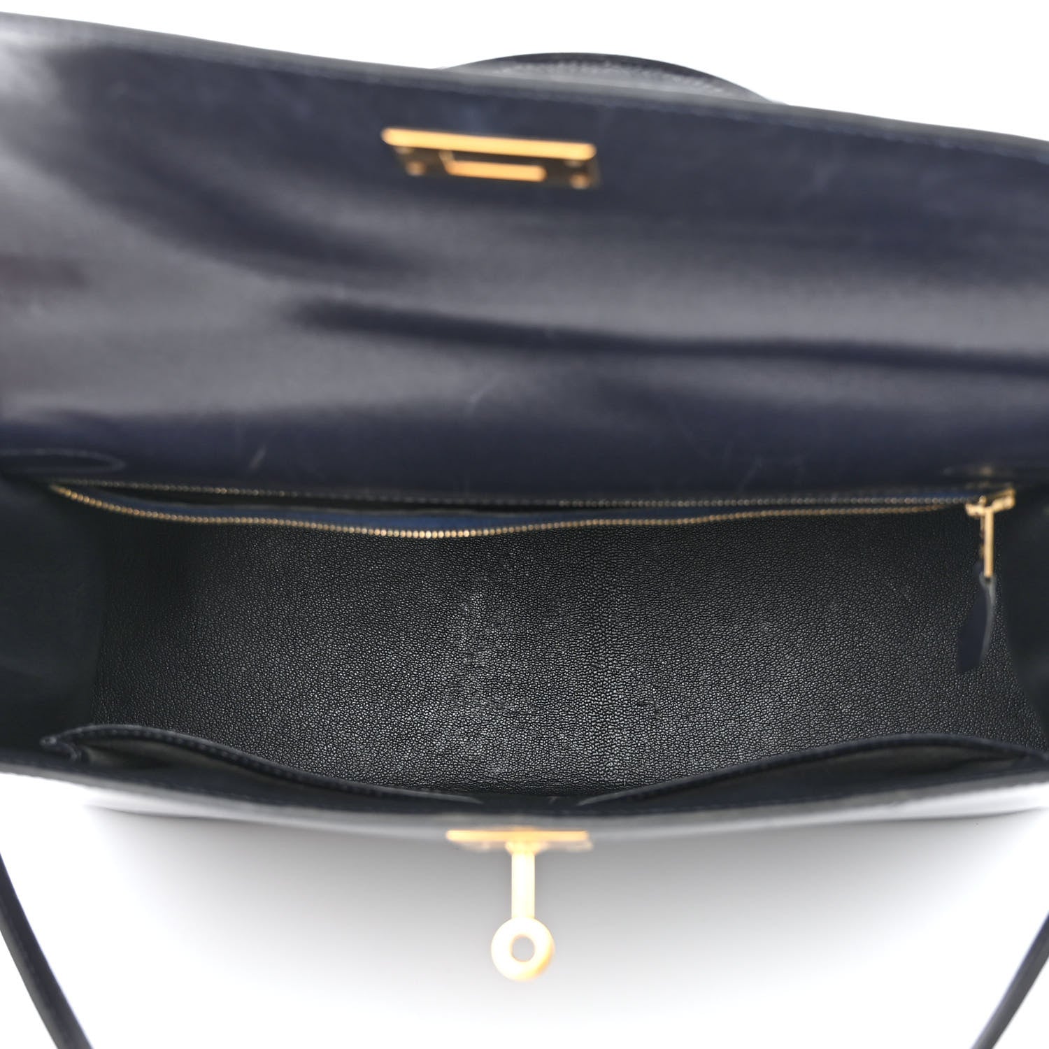 Hermes Box Kelly Sellier 32 Bleu Marine 5 of 14