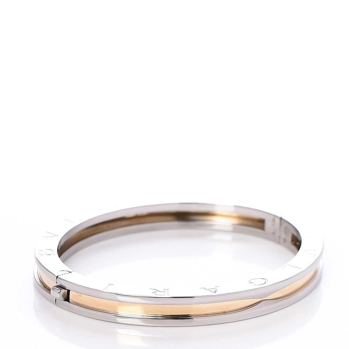 18K Yellow Gold Stainless Steel B.Zero1 Bangle Bracelet