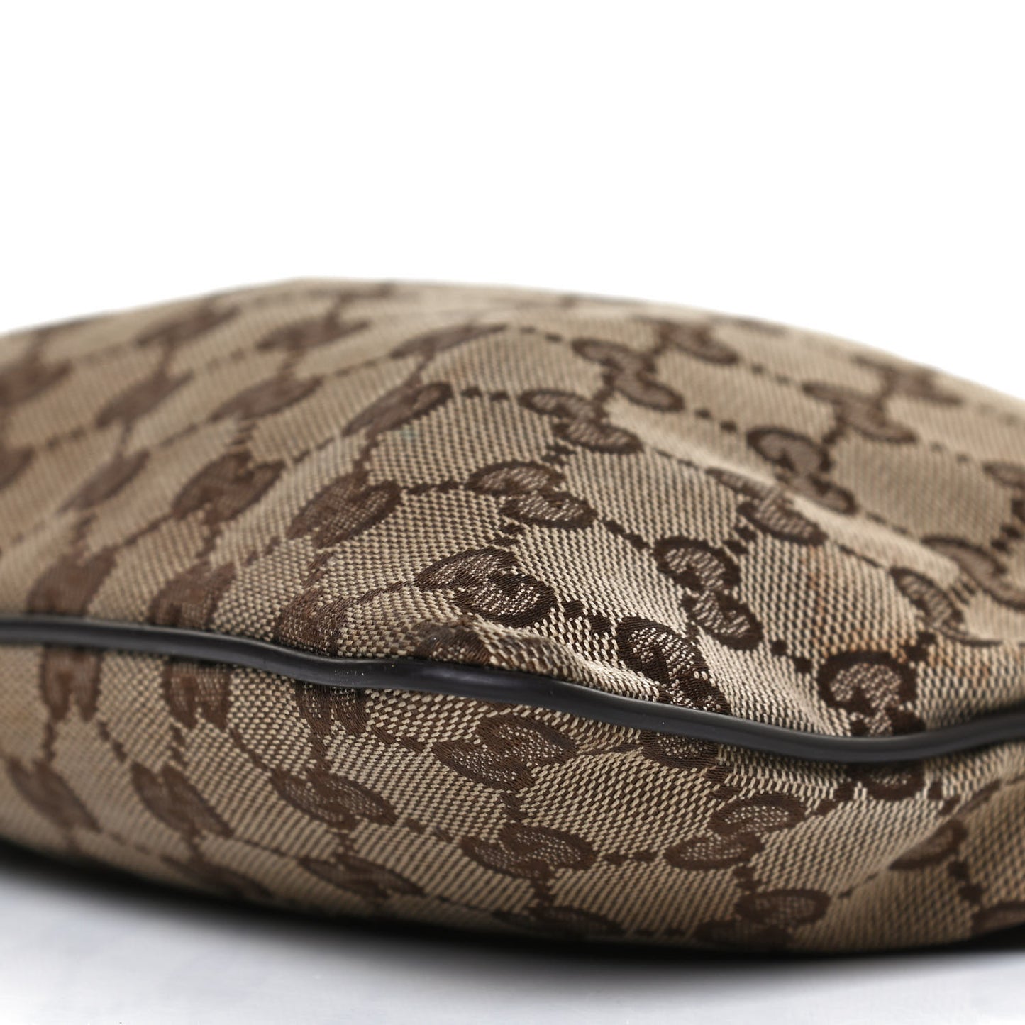 Monogram Web Small Flat Messenger Bag Brown