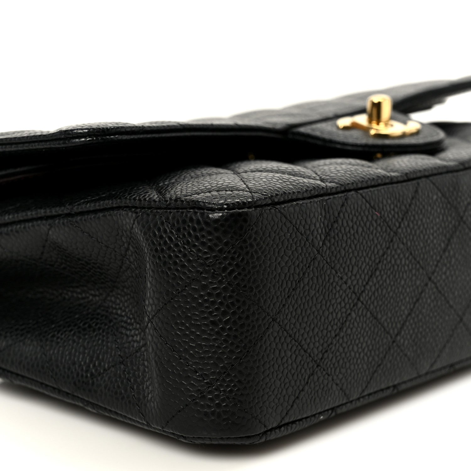 Chanel Caviar Quilted Medium Double Flap Black 10 of 12