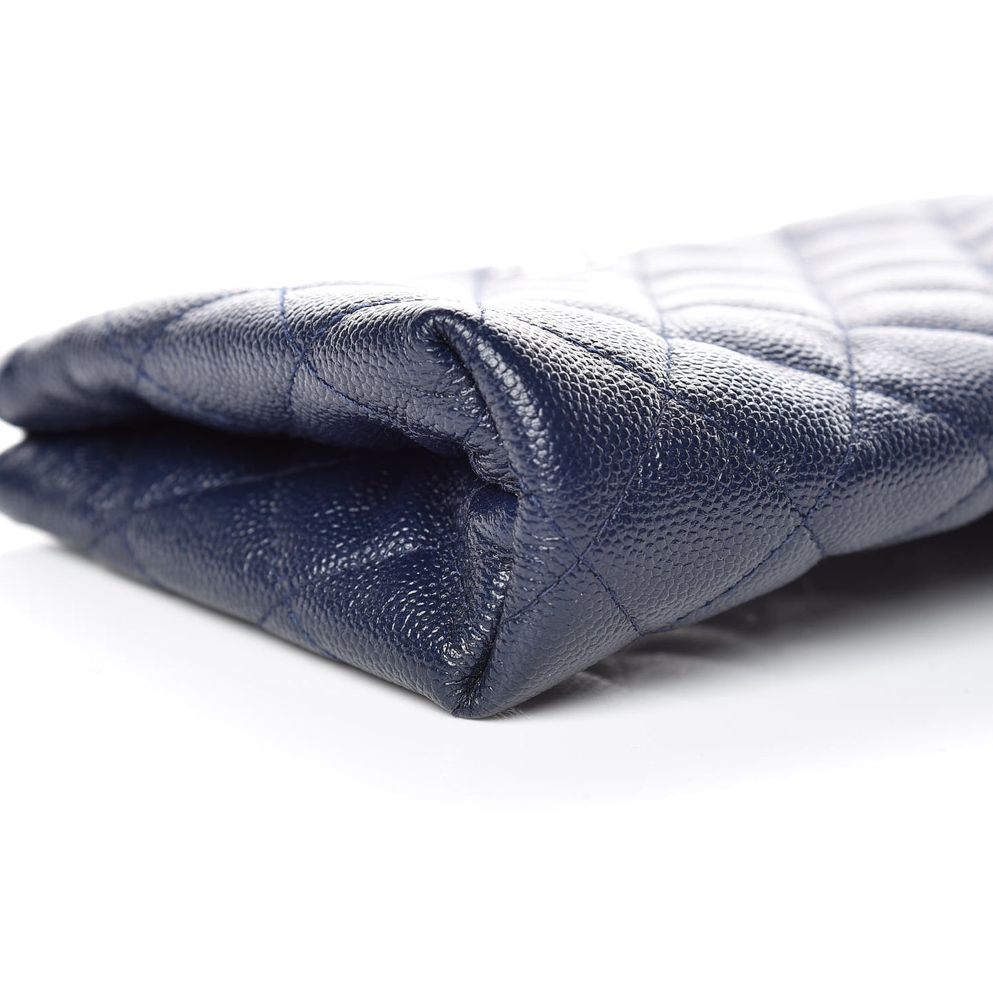 Caviar Quilted Small Pouch Navy