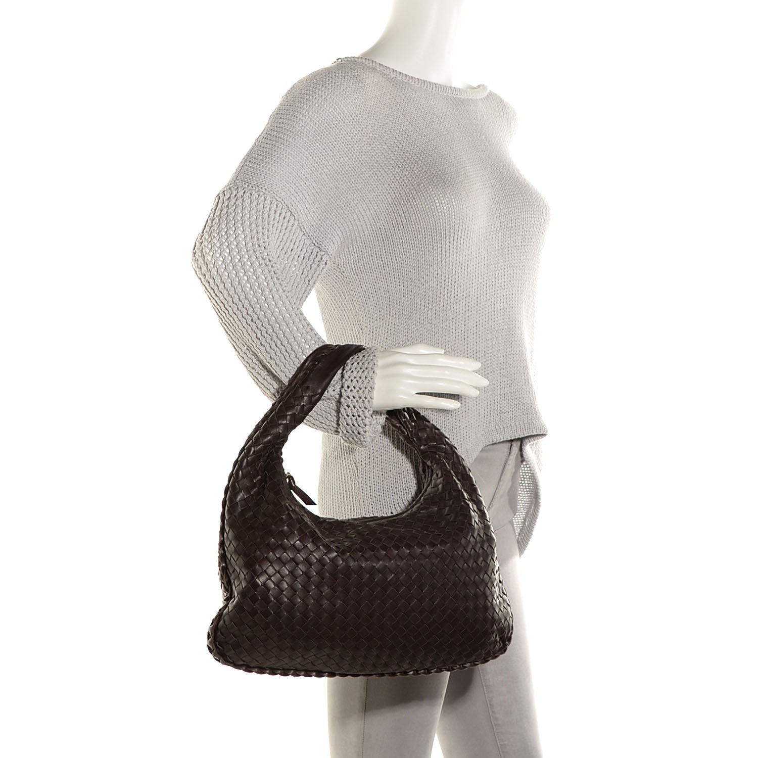 Bottega Veneta Nappa Intrecciato Medium Veneta Hobo Ebano 2 of 9