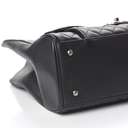 Chanel Grained Calfskin Quilted Large Casual Pocket Tote Black 9 of 13