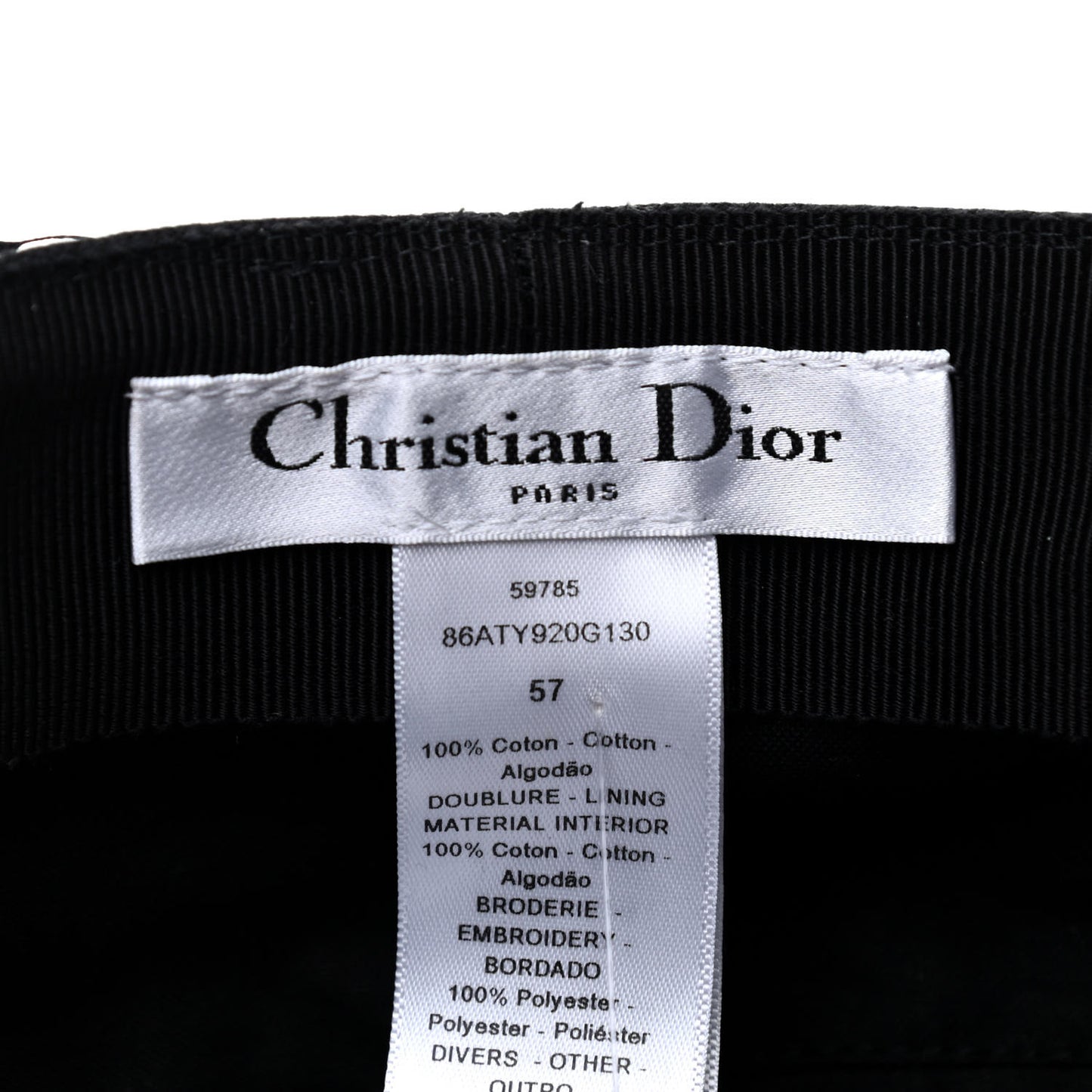 Cotton Canvas Arty Cap with Veil 57 Black