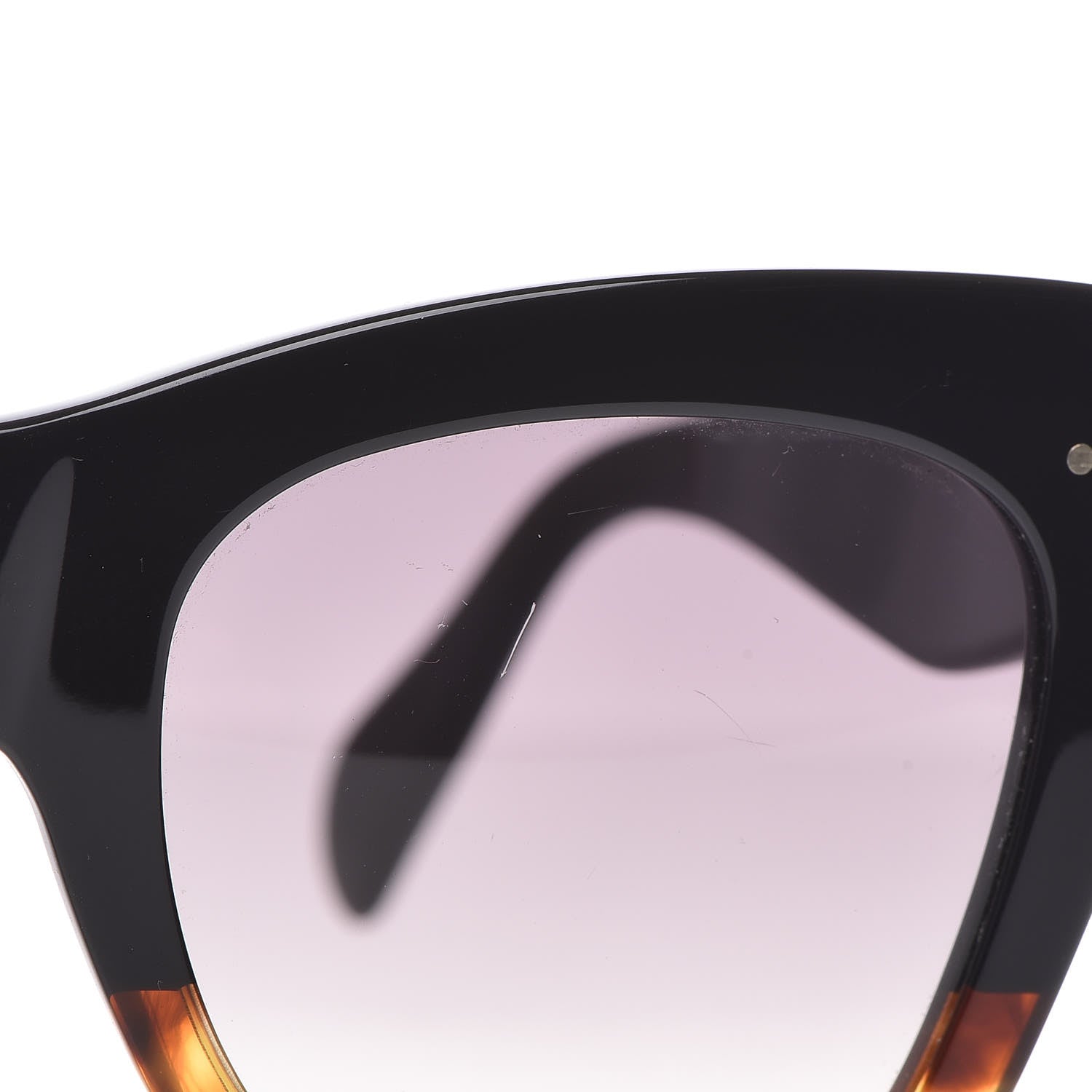 Celine Acetate Cat Eye Sunglasses CL40004I Havana Black 8 of 10