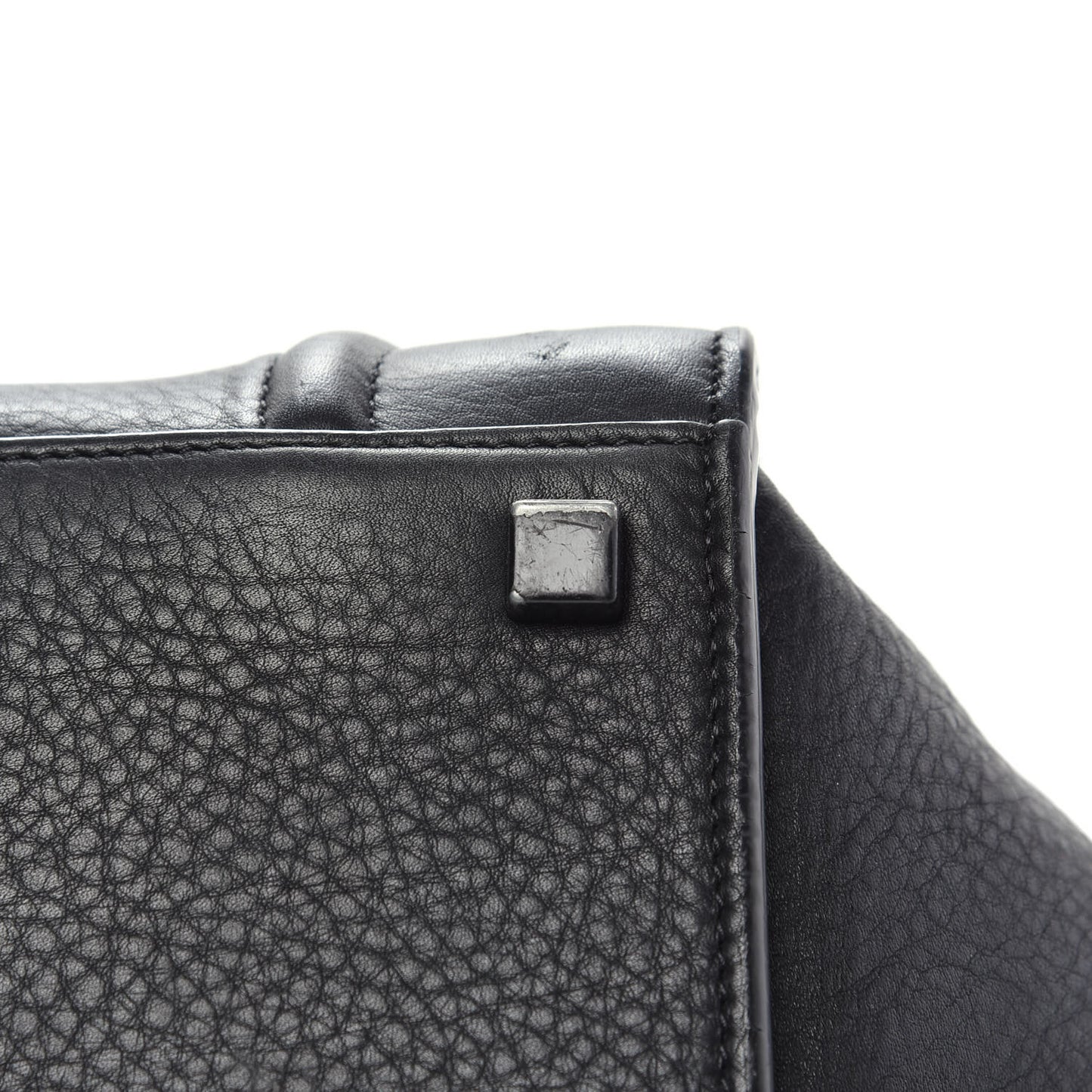 Grained Calfskin Medium Phantom Luggage Black