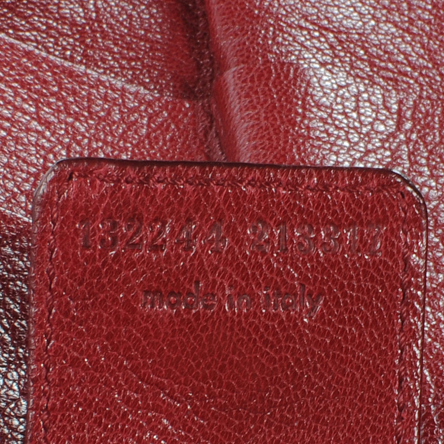 Saint Laurent Chevre Leather Ruffle Saint Tropez Red 8 of 8