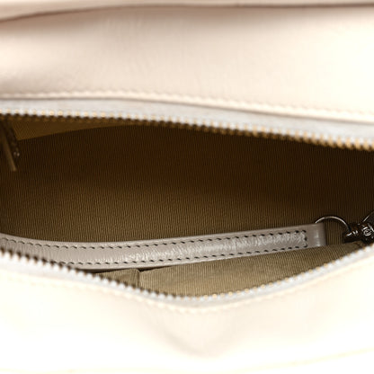 Chanel Aged Calfskin Chevron Quilted Small Gabrielle Hobo White 5 of 9