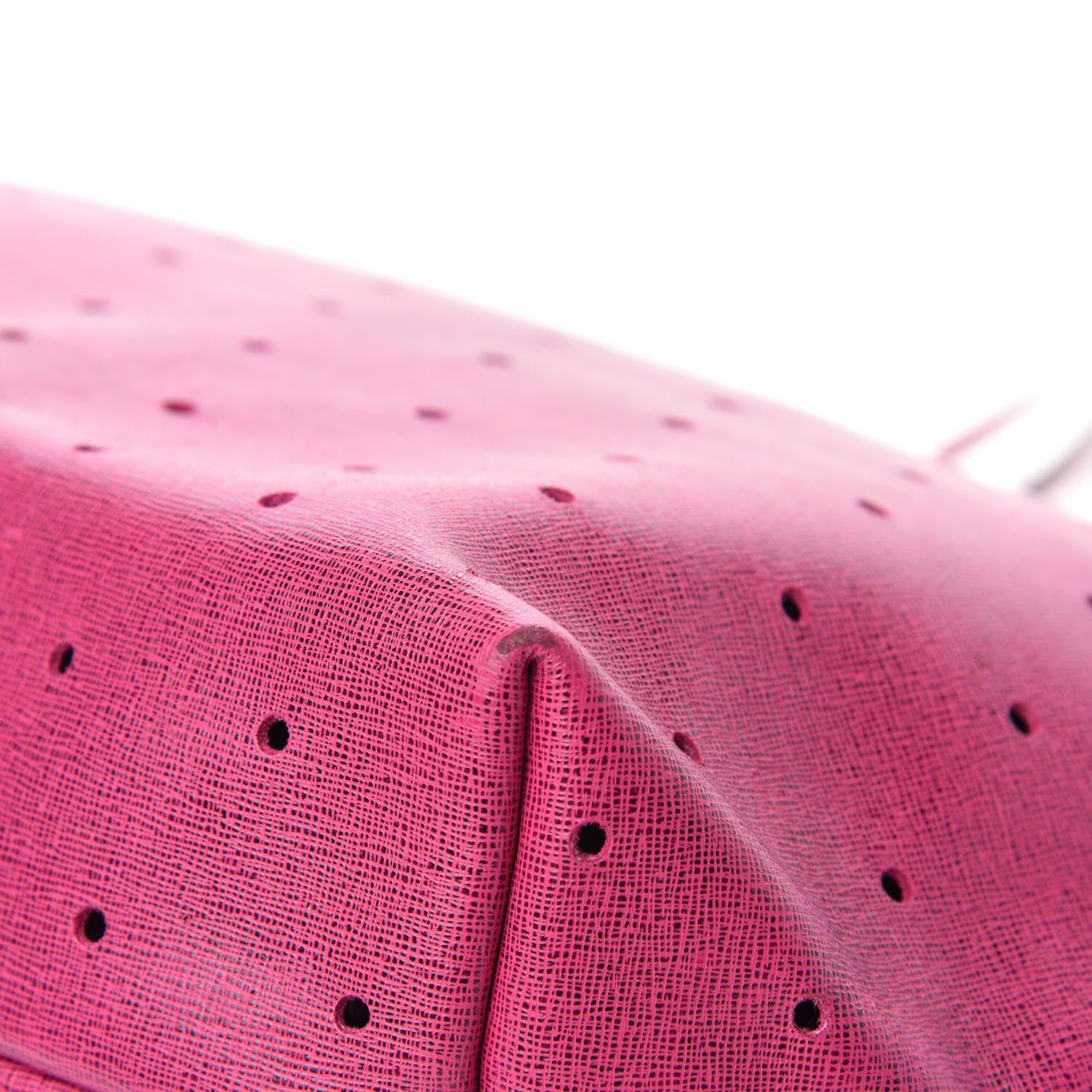 Fendi Vitello Elite Perforated Roll Tote Ciclamino 10 of 13