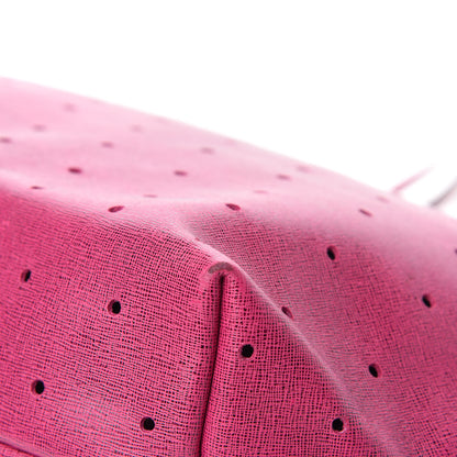 Fendi Vitello Elite Perforated Roll Tote Ciclamino 10 of 13