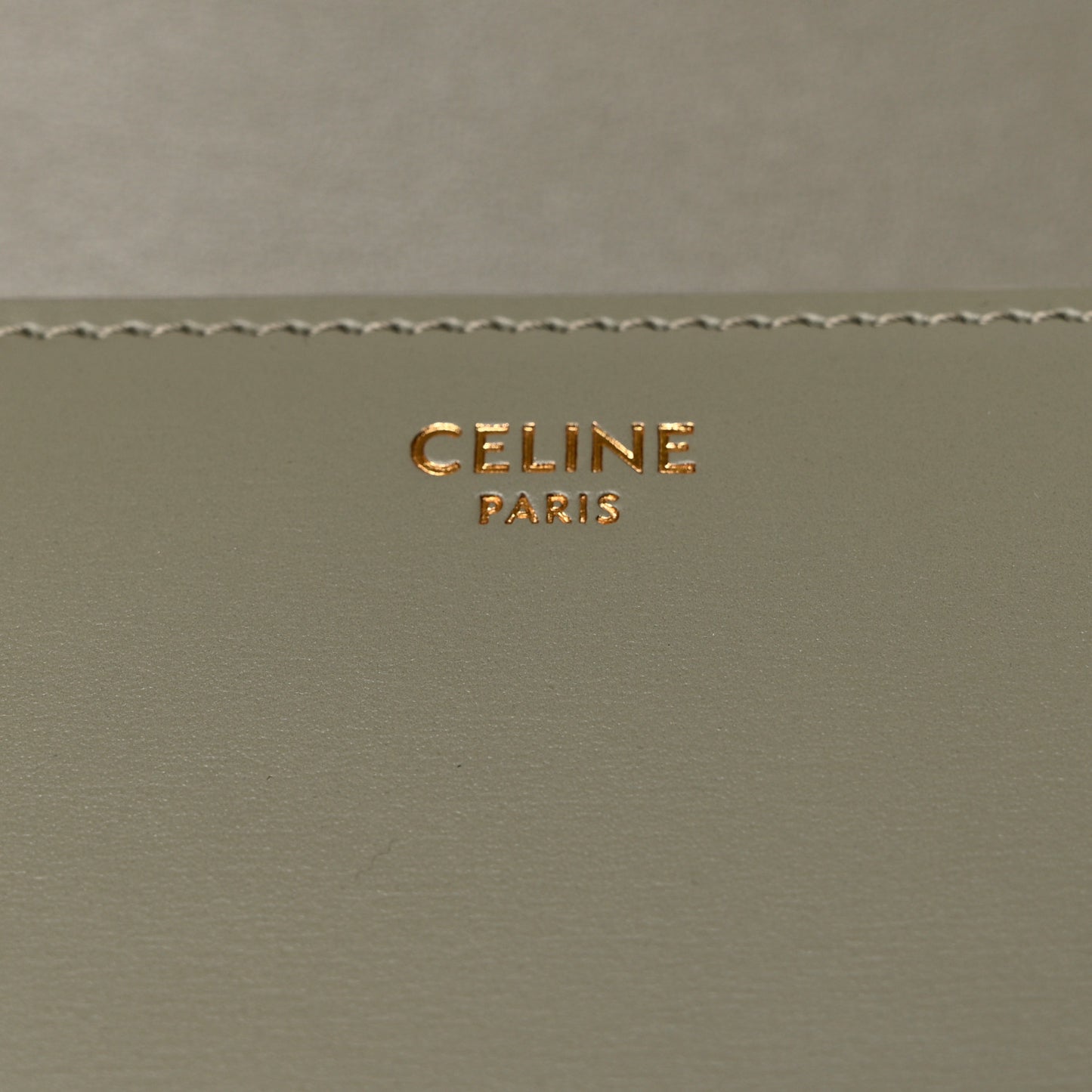 Shiny Calfskin Teen Triomphe Green Clay