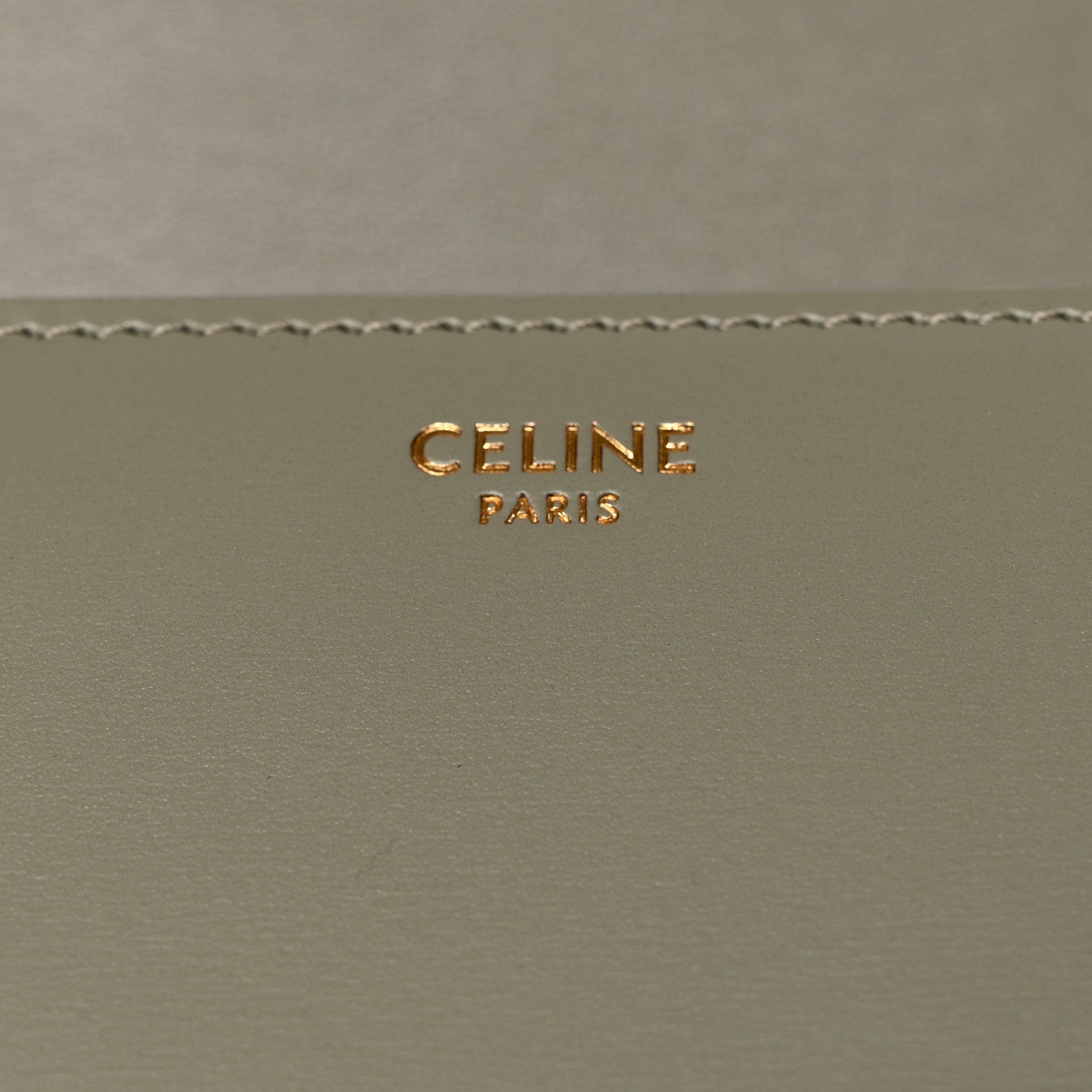 Celine Shiny Calfskin Teen Triomphe Green Clay 6 of 11
