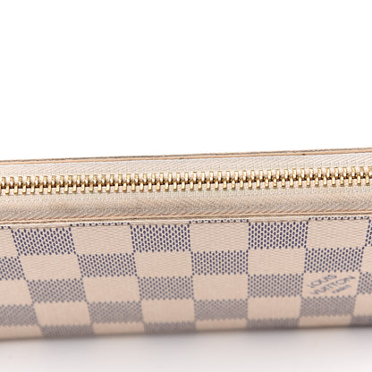 Louis Vuitton Damier Azur Clemence Wallet Rose Ballerine 9 of 12