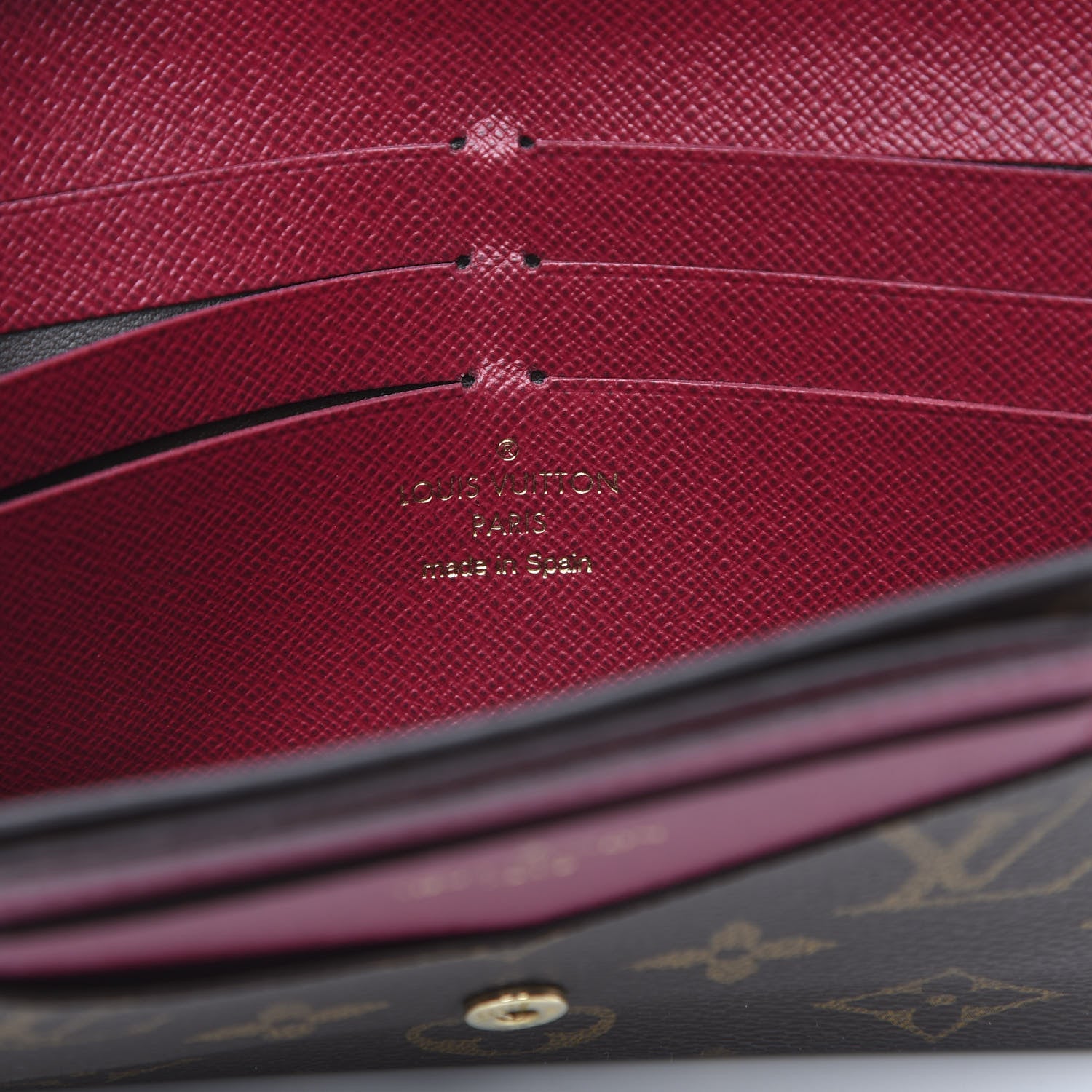 Louis Vuitton Monogram Jeanne Wallet Fuchsia 7 of 9