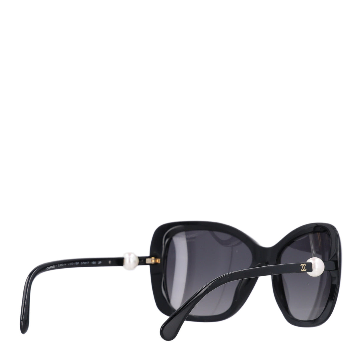 Chanel Pearl Polarized Square Sunglasses 5303-H Black 4 of 7