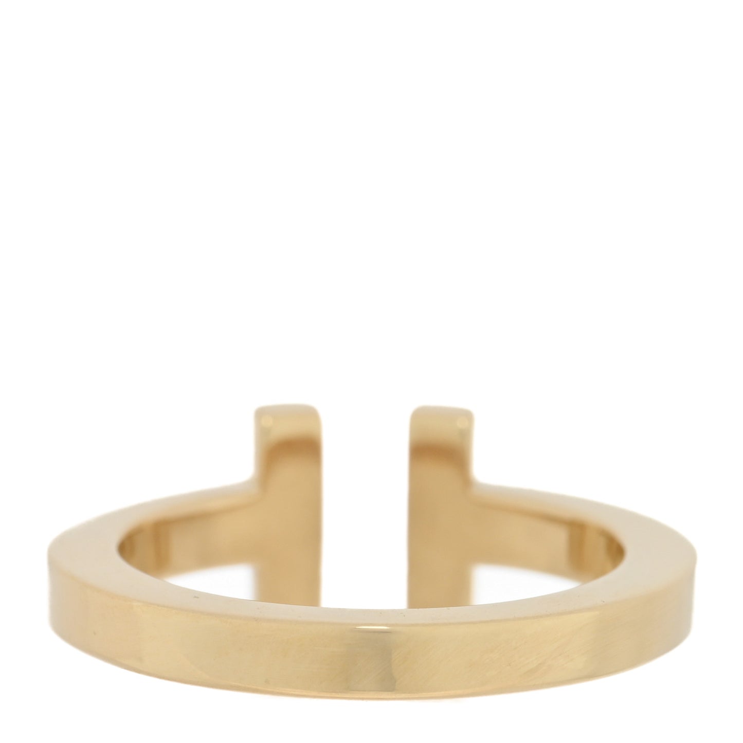 18K Yellow Gold T Square Ring 50 5.5