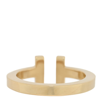 Tiffany 18K Yellow Gold T Square Ring 50 5.5 3 of 4