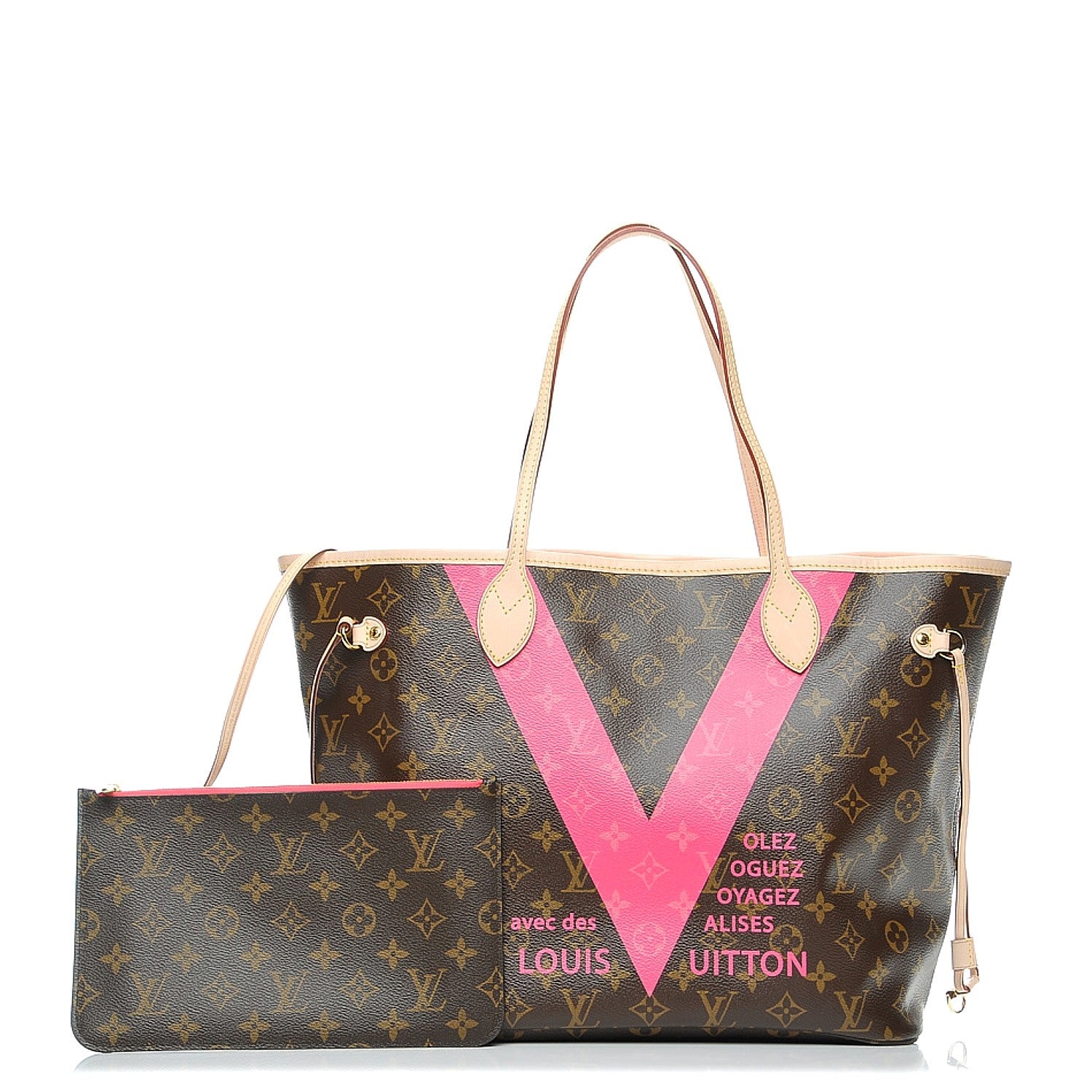Louis Vuitton Monogram V Neverfull MM Grenade 1 of 8