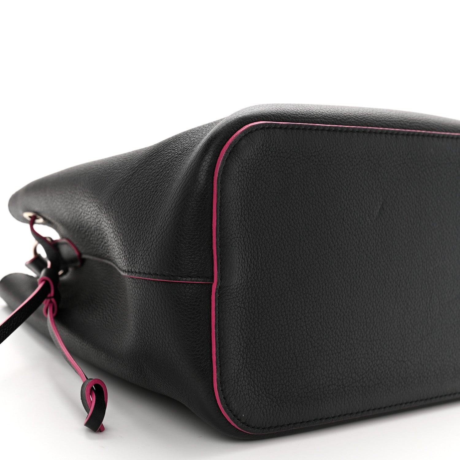 Louis Vuitton Calfskin Lockme Bucket Black 9 of 13