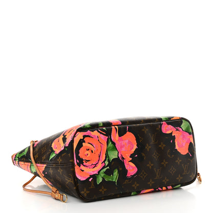 Louis Vuitton Monogram Roses Neverfull MM 4 of 21
