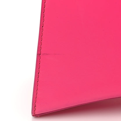 Balenciaga Shiny Box Calfskin Small Hourglass Top Handle Bag Acid Fuchsia 17 of 19
