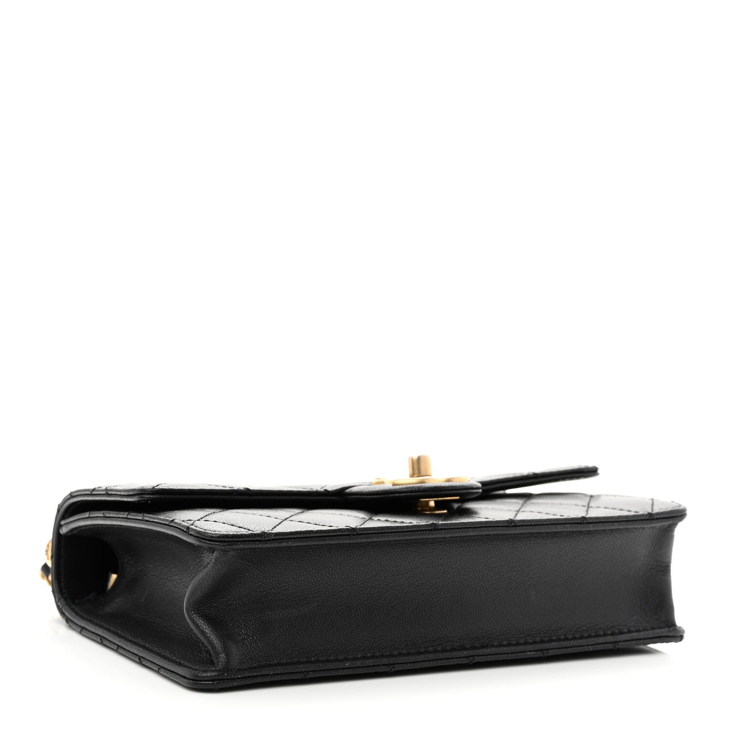 Chanel Goatskin Quilted Small Chic Pearls Flap Black 4 of 12