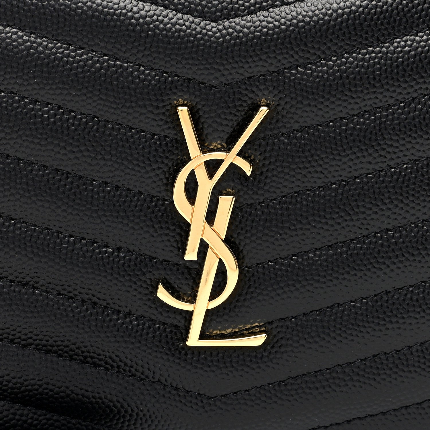 Saint Laurent Grain De Poudre Matelasse Monogram Mini Lou Camera Bag Black 7 of 9