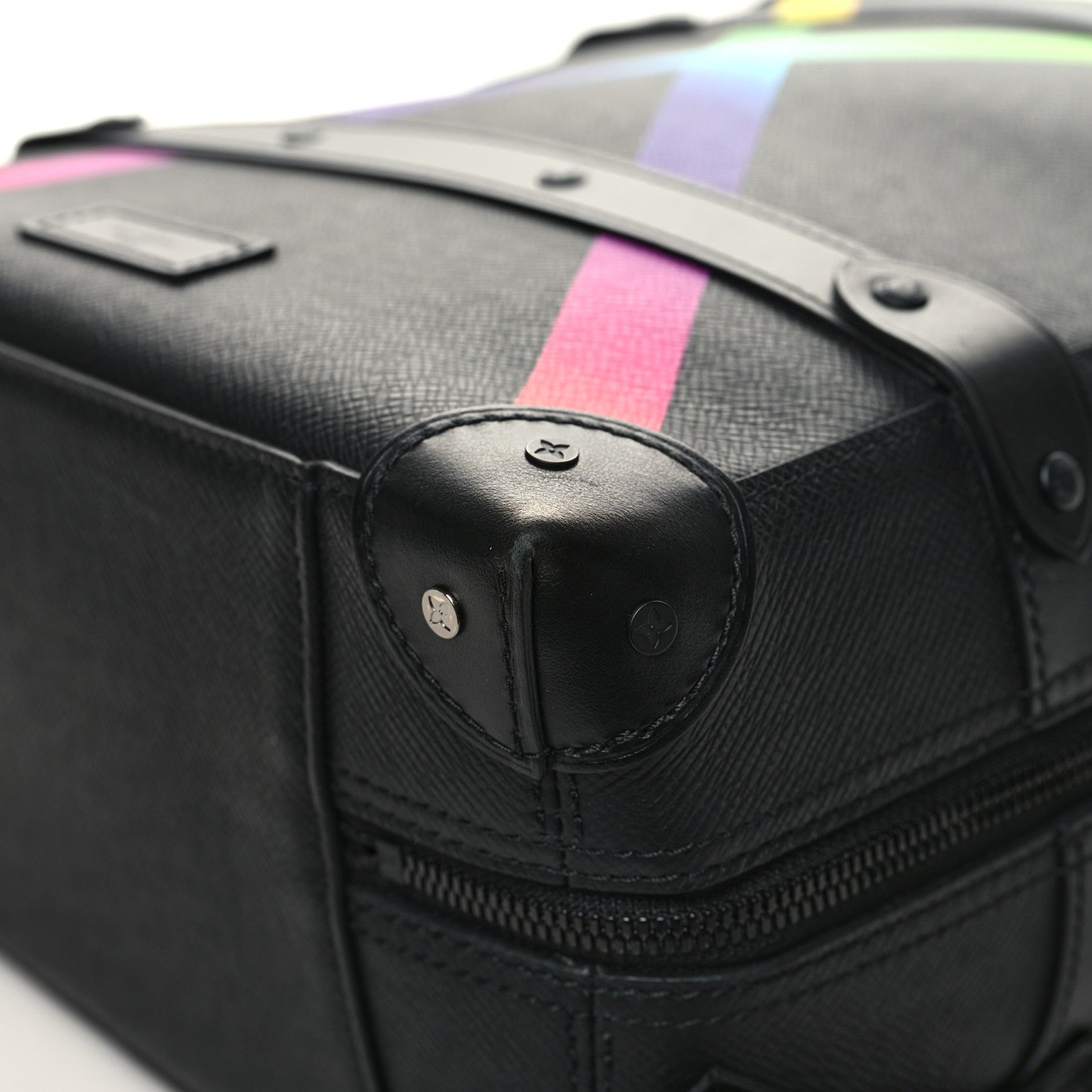 Louis Vuitton Taiga Rainbow Soft Trunk Backpack PM Black 10 of 12