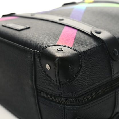 Louis Vuitton Taiga Rainbow Soft Trunk Backpack PM Black 10 of 12