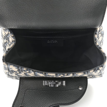 Christian Dior Grained Calfskin Oblique Gallop Sling Bag Black 5 of 11