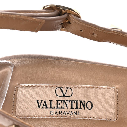 Valentino Garavani Nappa Rockstud Half D'Orsay Slingback 55mm Pumps 40 Black Poudre 8 of 9
