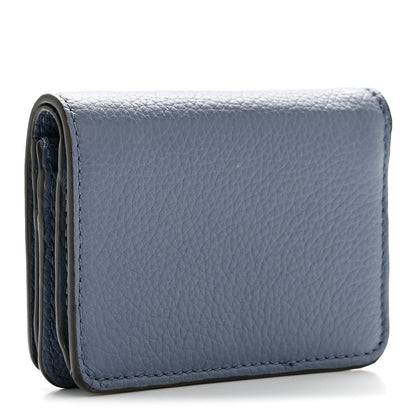 Chloe Grained Calfskin Marcie Compact Wallet Royal Navy 3 of 11
