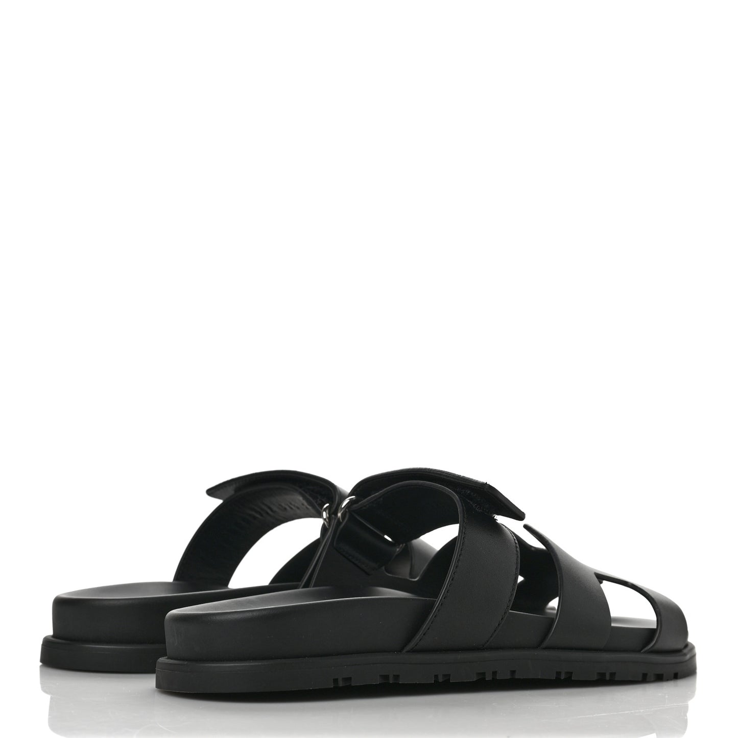 Calfskin Womens Chypre Sandals 37.5 Black