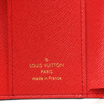 Louis Vuitton Damier Ebene Zoe Wallet Coquelicot 6 of 7