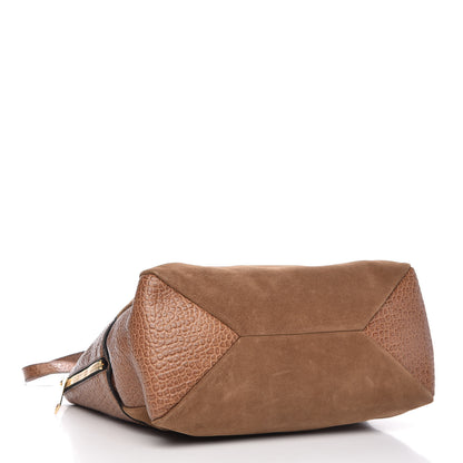 Burberry Signature Grain Suede Medium Callaghan Tote Camel 4 of 11