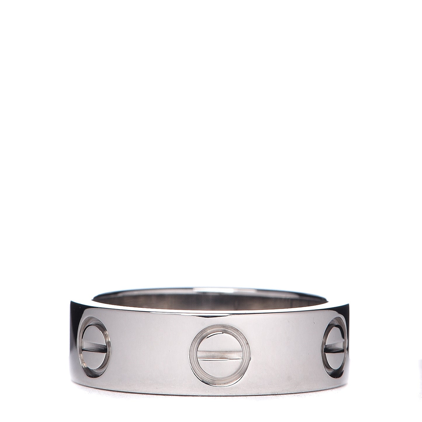 18K White Gold 5.5mm LOVE Ring 49 4.75