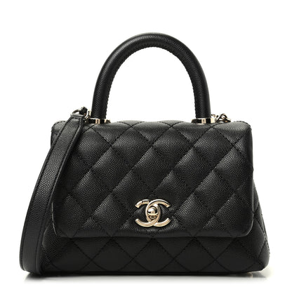 Chanel Caviar Quilted Extra Mini Coco Handle Flap Black 1 of 10