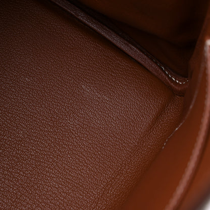 Hermes Toile Barenia Birkin 35 Fauve 12 of 13