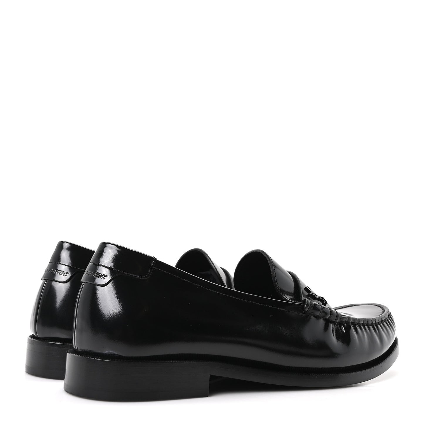 Magnum Lux Calfskin Mens Le Loafer 15 Moccassins 42.5 Black