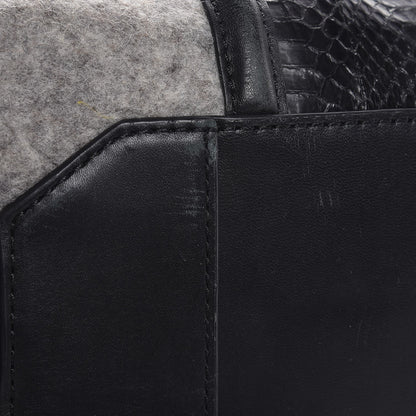 Alexander Wang Elaphe Felt Drawstring Bucket Black 9 of 15