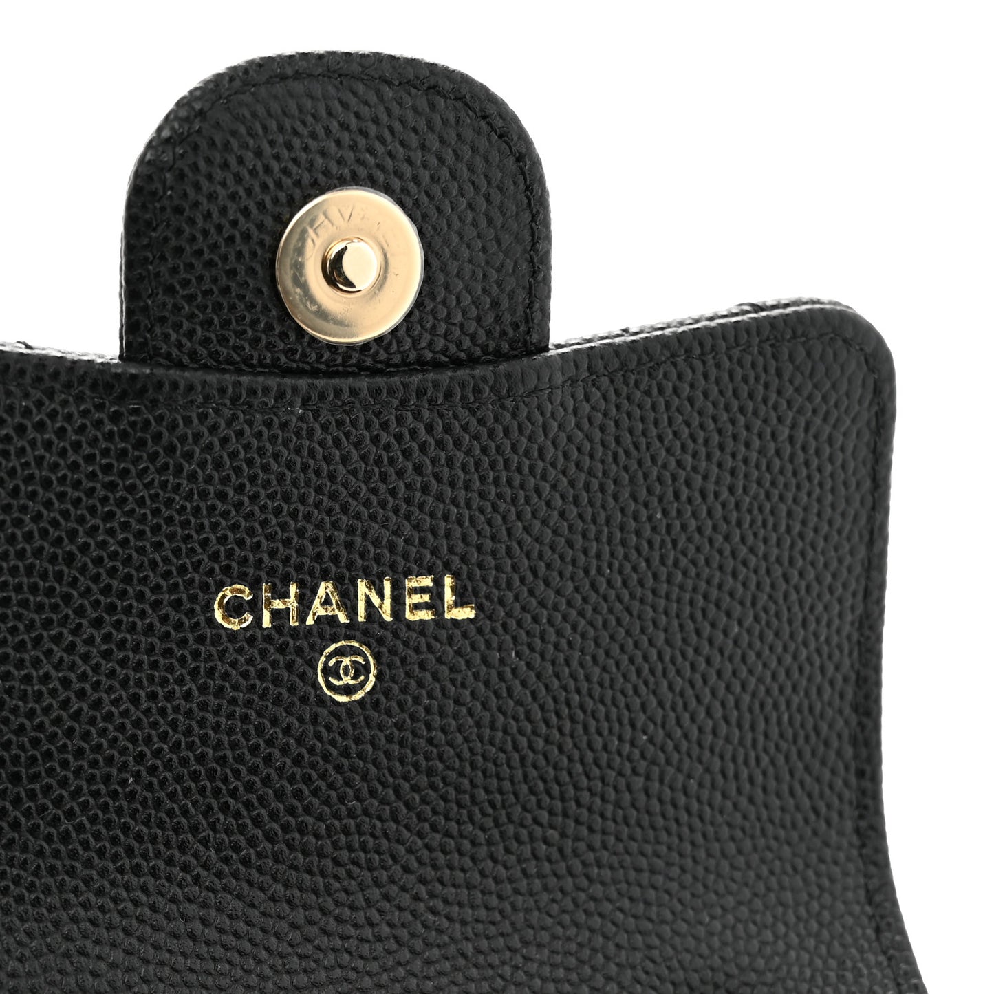 Caviar Quilted Mini Chain Belt Bag Black