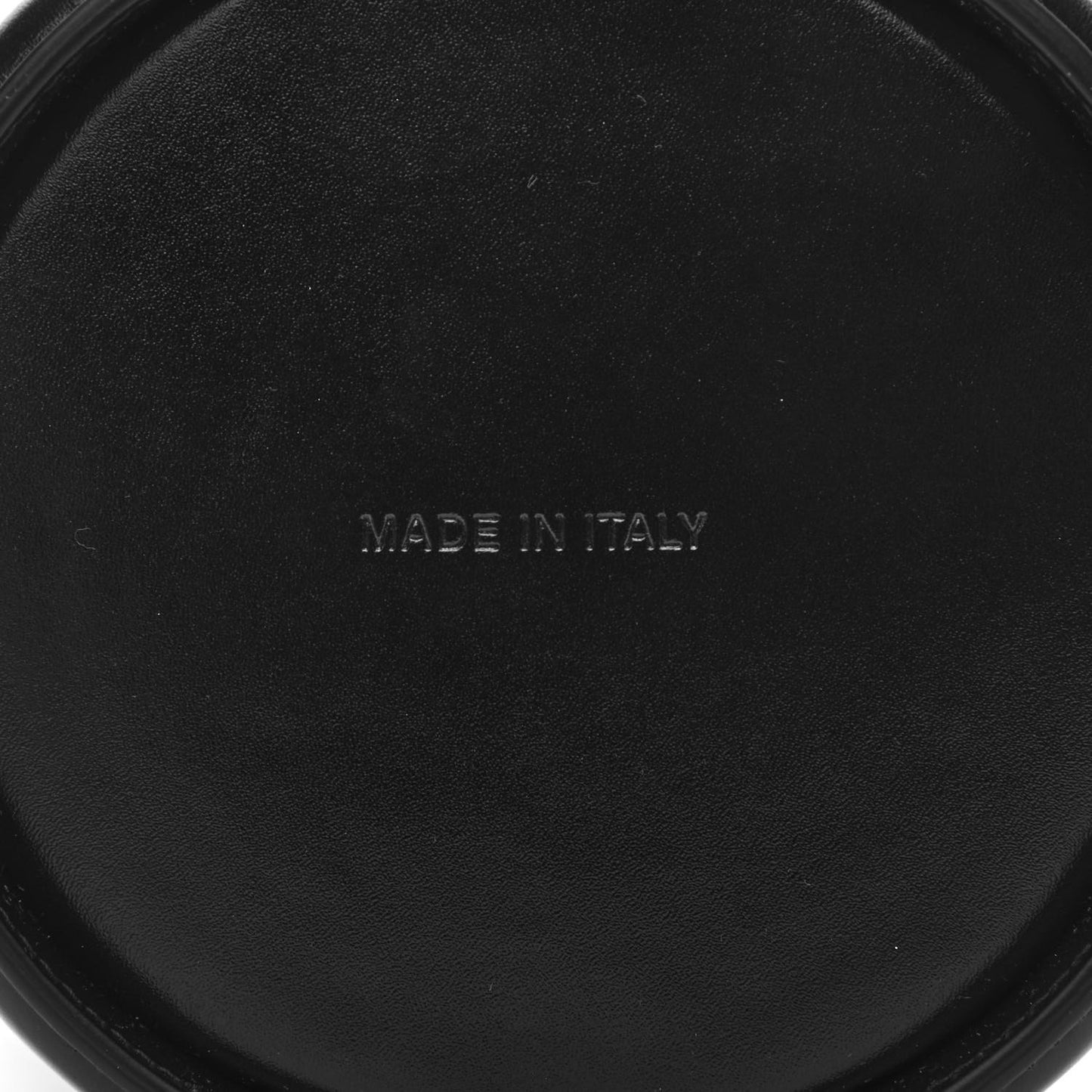 Calfskin The Soft Curve Drawstring Bag White Black
