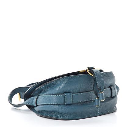 Chloe Calfskin Mini Marcie Round Crossbody Bag Teal 4 of 17