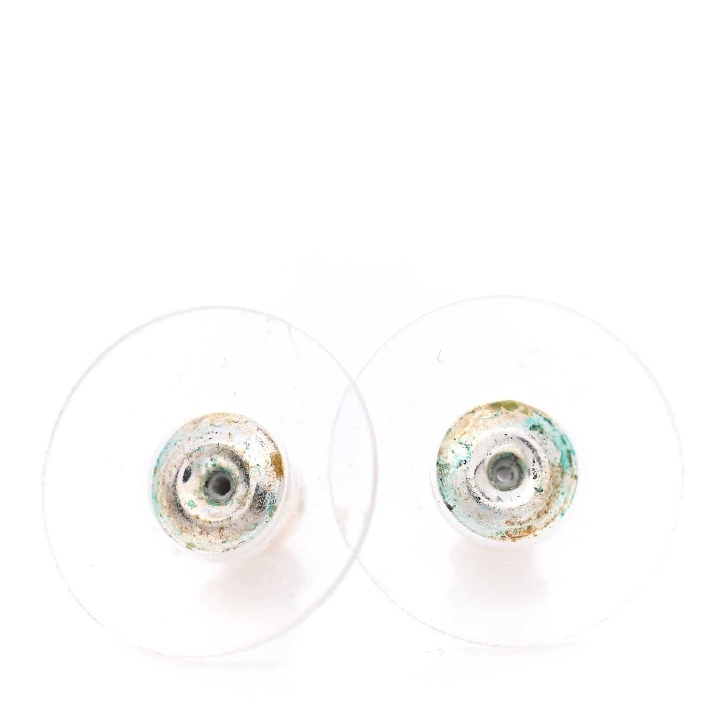Crystal CC Earrings Silver